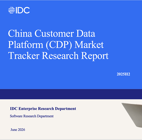 IDC China CDP Market Tracker Research Report